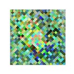 Pixel Pattern A Completely Seamless Background Design Small Satin Scarf (Square)