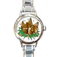 Young Bamboo Round Italian Charm Watch