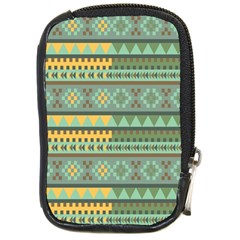 Bezold Effect Traditional Medium Dimensional Symmetrical Different Similar Shapes Triangle Green Yel Compact Camera Cases