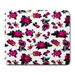 Crown Red Flower Floral Calm Rose Sunflower White Large Mousepads