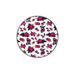 Crown Red Flower Floral Calm Rose Sunflower White Hat Clip Ball Marker