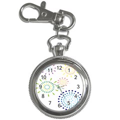 Fireworks Illustrations Fire Partty Polka Key Chain Watches