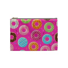 Doughnut Bread Donuts Pink Cosmetic Bag (medium) 