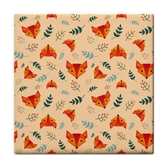 Foxes Animals Face Orange Face Towel by Mariart