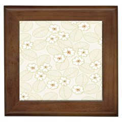 Flower Floral Leaf Framed Tiles