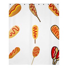 Hot Dog Buns Sate Sauce Bread Shower Curtain 60  X 72  (medium) 