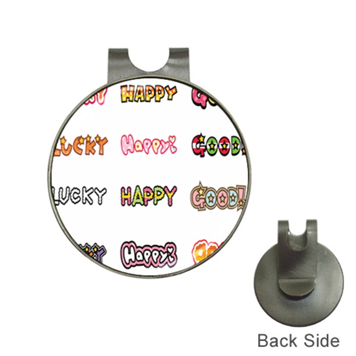 Lucky Happt Good Sign Star Hat Clips with Golf Markers