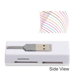 Line Wave Rainbow Memory Card Reader (stick)  by Mariart