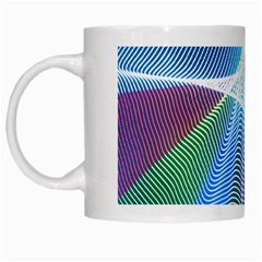 Light Means Net Pink Rainbow Waves Wave Chevron Green Blue Sky White Mugs by Mariart