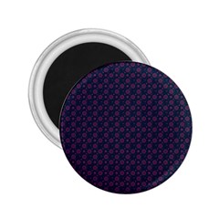Purple Floral Seamless Pattern Flower Circle Star 2 25  Magnets