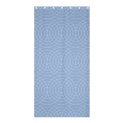 Seamless Lines Concentric Circles Trendy Color Heavenly Light Airy Blue Shower Curtain 36  X 72  (stall) 