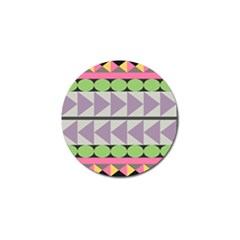 Shapes Patchwork Circle Triangle Golf Ball Marker (4 Pack) by Mariart