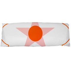 Test Flower Star Circle Orange Body Pillow Case (dakimakura)