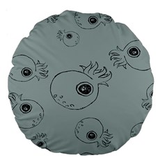 Tiny Octopus Large 18  Premium Flano Round Cushions by Mariart