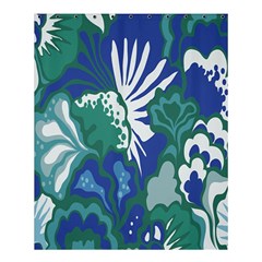 Tropics Leaf Bluegreen Shower Curtain 60  X 72  (medium)  by Mariart