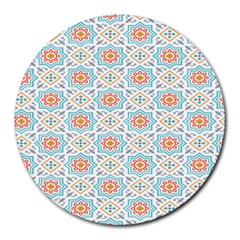 Star Sign Plaid Round Mousepads by Mariart