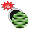 View Original Pinstripes Green Shapes Shades 1.75  Magnets (100 pack) 