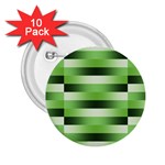 View Original Pinstripes Green Shapes Shades 2.25  Buttons (10 pack) 