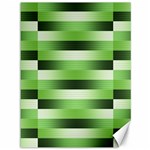 View Original Pinstripes Green Shapes Shades Canvas 36  x 48  
