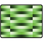 View Original Pinstripes Green Shapes Shades Fleece Blanket (Medium) 