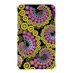 Spiral Floral Fractal Flower Star Sunflower Purple Yellow Memory Card Reader by Mariart