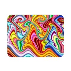 Rainbow Gnarls Double Sided Flano Blanket (mini)  by WolfepawFractals