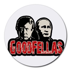 Goodfellas Putin And Trump Round Mousepads by Valentinaart