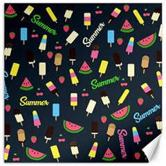 Summer Pattern Canvas 12  X 12   by Valentinaart