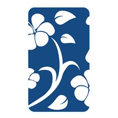 Blue Hawaiian Flower Floral Memory Card Reader