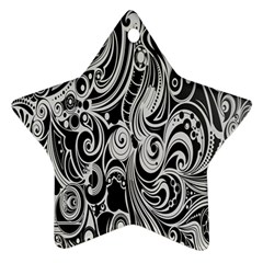 Black White Shape Ornament (star)