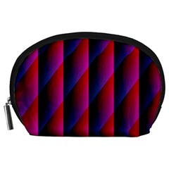 Photography Illustrations Line Wave Chevron Red Blue Vertical Light Accessory Pouches (large) 