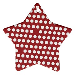 Pink White Polka Dots Star Ornament (two Sides) by Mariart