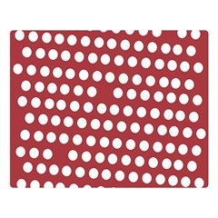 Pink White Polka Dots Double Sided Flano Blanket (large)  by Mariart