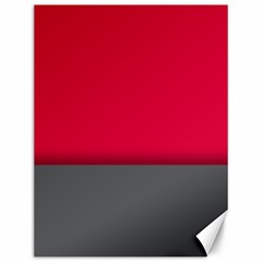 Red Gray Flag Line Horizontal Canvas 12  X 16  