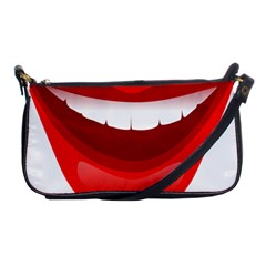 Smile Lips Transparent Red Sexy Shoulder Clutch Bags