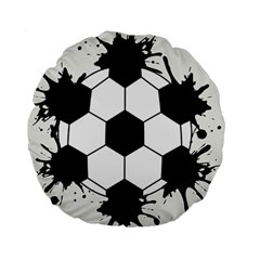 Soccer Camp Splat Ball Sport Standard 15  Premium Flano Round Cushions