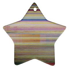 Shadow Faintly Faint Line Included Static Streaks And Blotches Color Star Ornament (two Sides) by Mariart