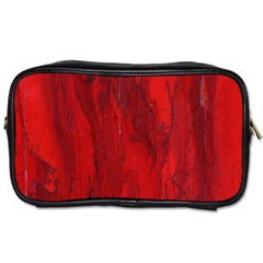 Stone Red Volcano Toiletries Bags 2-side by Mariart