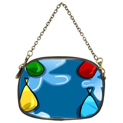 Water Balloon Blue Red Green Yellow Spot Chain Purses (one Side) 