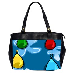 Water Balloon Blue Red Green Yellow Spot Office Handbags (2 Sides)  by Mariart