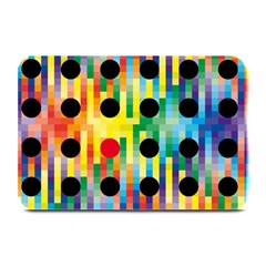 Watermark Circles Squares Polka Dots Rainbow Plaid Plate Mats by Mariart