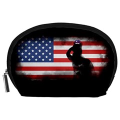 Honor Our Heroes On Memorial Day Accessory Pouches (large)  by Catifornia