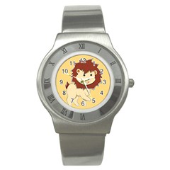 Happy Cartoon Baby Lion Stainless Steel Watch by Catifornia