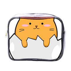 Yellow Cat Egg Mini Toiletries Bags by Catifornia