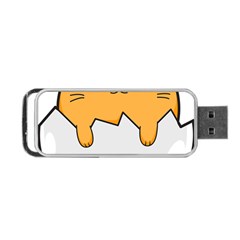 Yellow Cat Egg Portable Usb Flash (one Side) by Catifornia