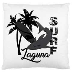 Surf - Laguna Standard Flano Cushion Case (one Side) by Valentinaart