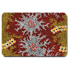 Aboriginal Art – Riverside Dreaming Large Doormat 