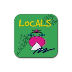 Behance Feelings Beauty Local Polka Dots Green Rubber Coaster (square) 