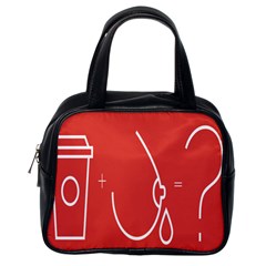 Caffeine And Breastfeeding Coffee Nursing Red Sign Classic Handbags (one Side)