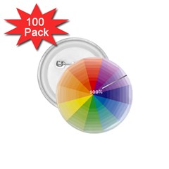 Colour Value Diagram Circle Round 1 75  Buttons (100 Pack)  by Mariart